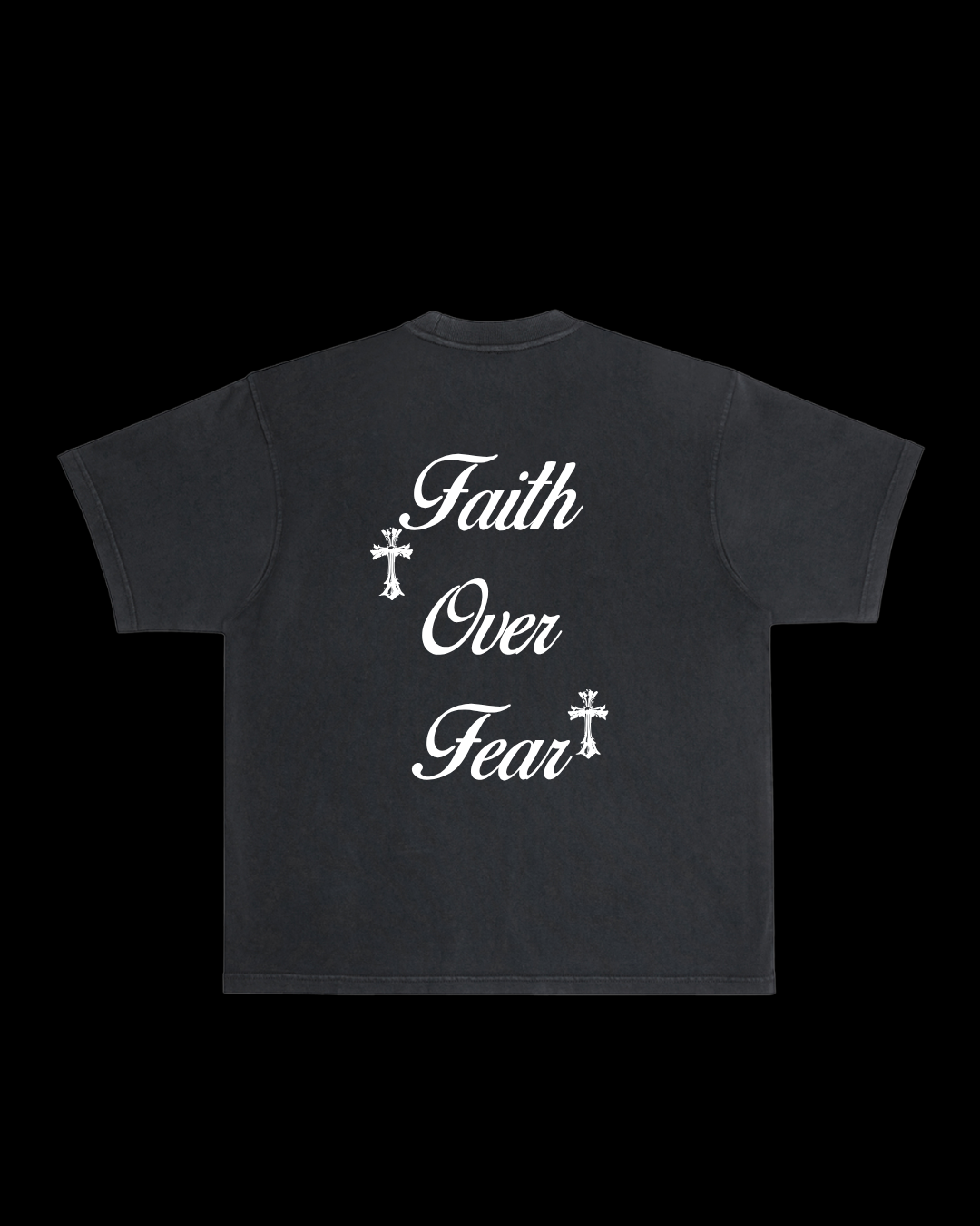 Faith Over Fear Tee - Black