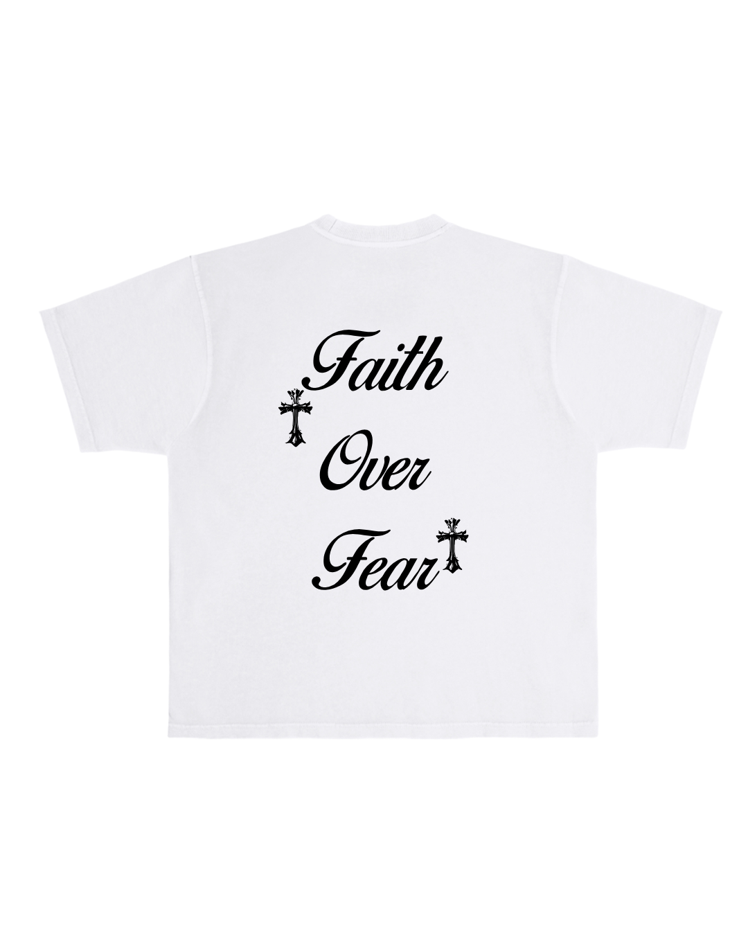 Faith Over Fear Tee - White Tee