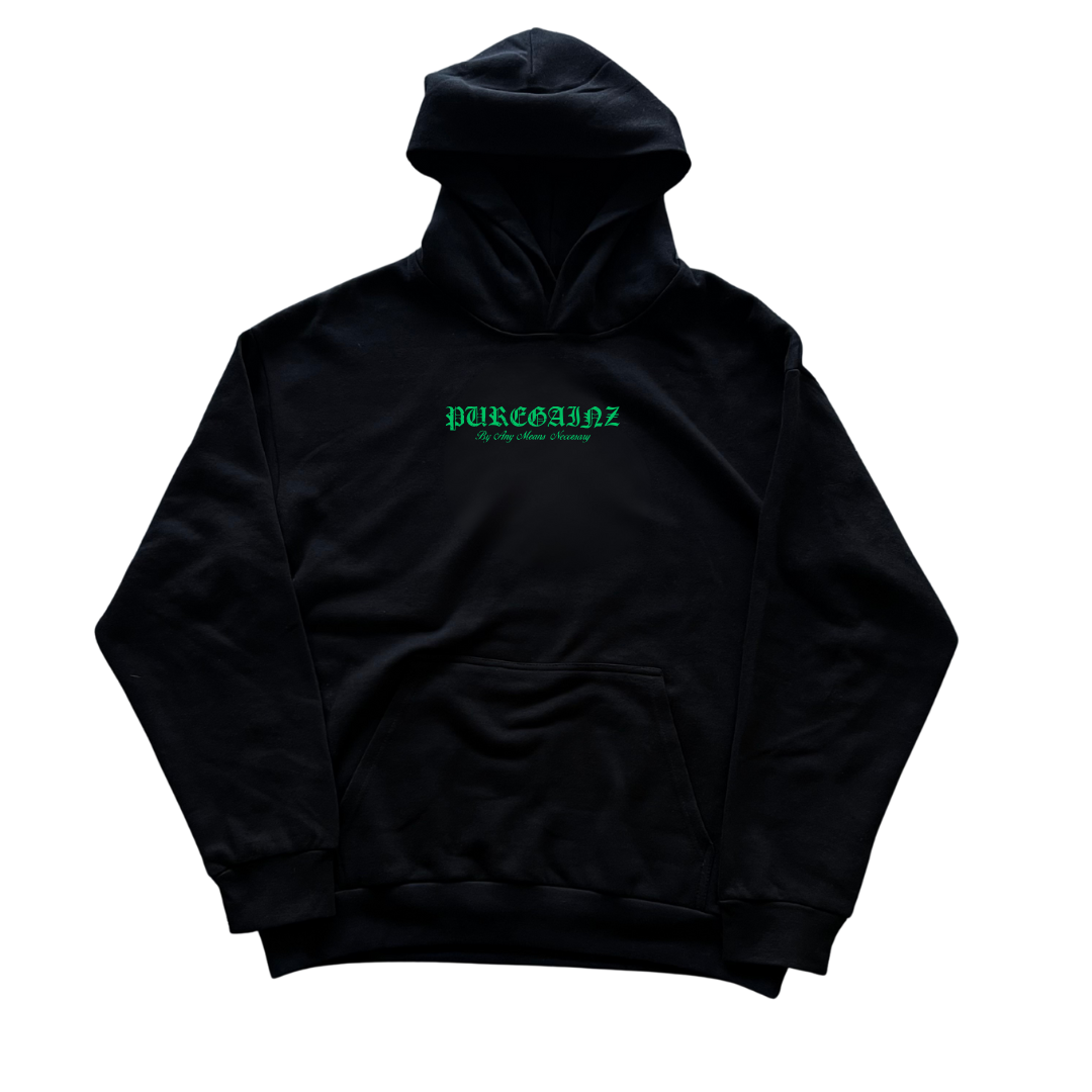 By Any Means Skully Hoodie (GREEN)