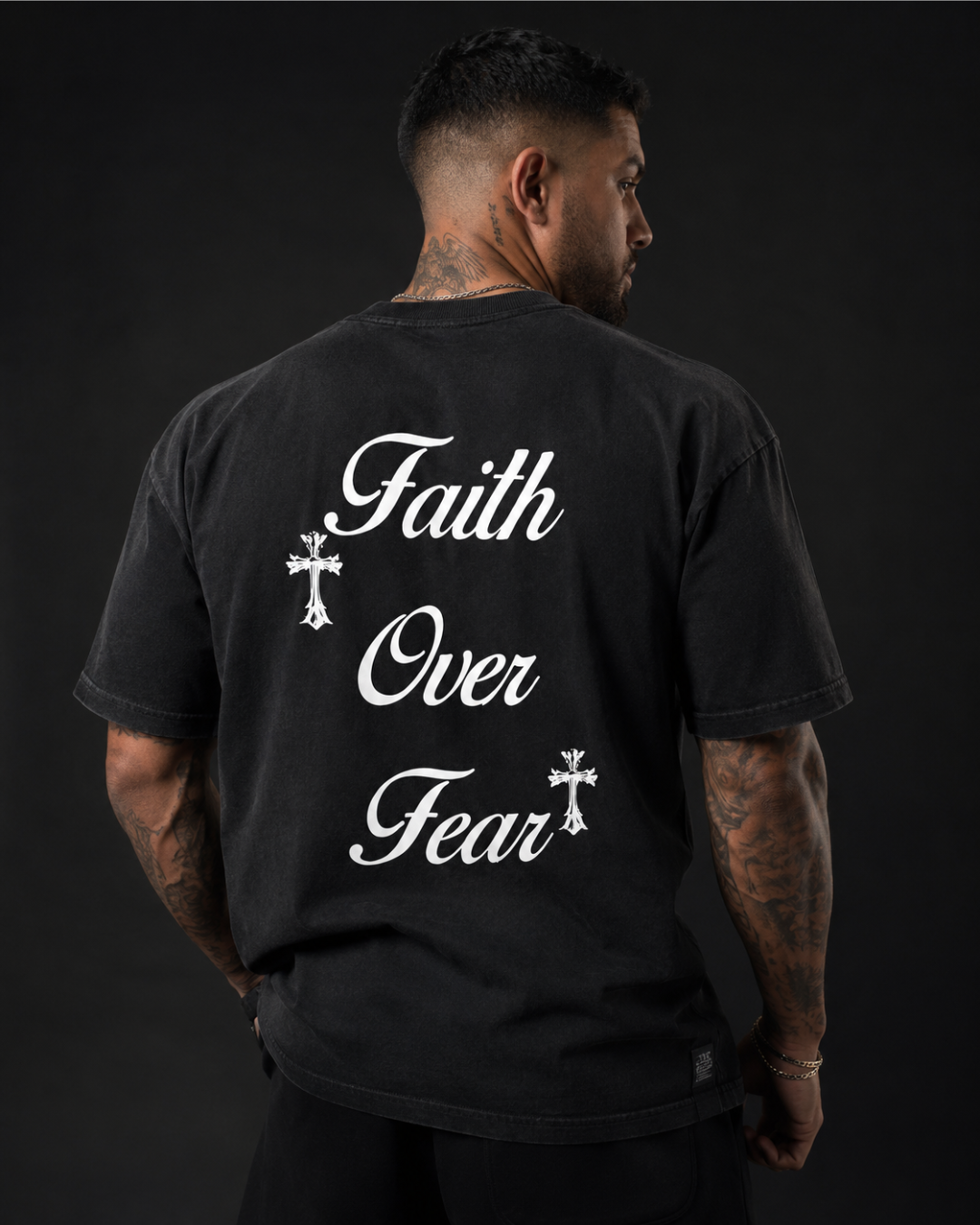 Faith Over Fear Tee - Black