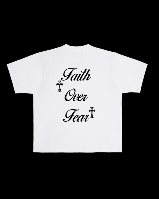 Faith Over Fear Tee - White Tee