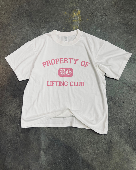 White Property Tee (Pink)