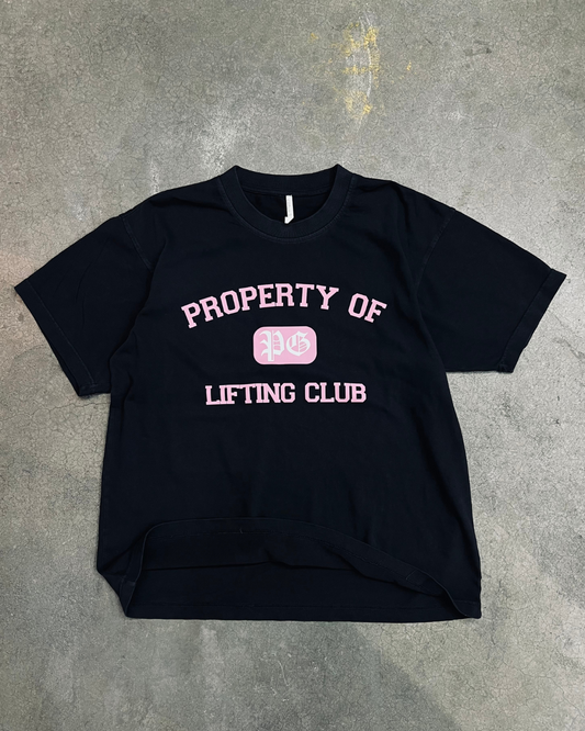 Black Property Tee (Pink)