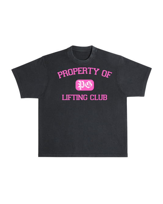 Black Property Tee (Pink)
