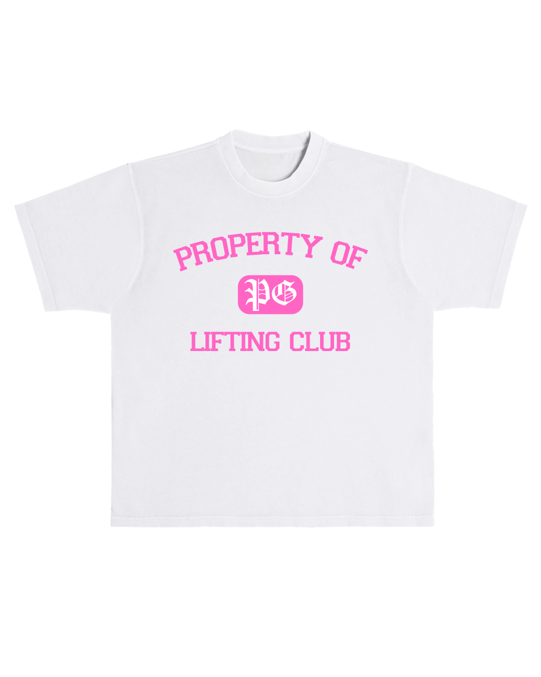 White Property Tee (Pink)